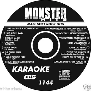 KARAOKE MONSTER HITS CD+G MALE SOFT ROCK HITS #1144 - Picture 1 of 2