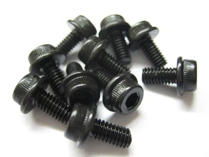 10x Stahl Zylinderkopf-Schraube Flansch M4x8 12.9 Flansch- Zylinder- Schrauben - Bild 1 von 1
