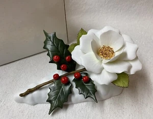 Vintage Goebel Christmas Rose Garden Glories Flower Figurine with Original Box - Picture 1 of 11