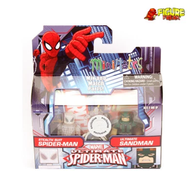 Marvel Minimates TRU Toys R Us Wave 20 Stealth Spider-Man y Ultimate Sandman Foto 1 de 3