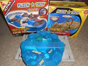 Large lot of Flick Tricks Dirt bike playsets, riders and bikes - Picture 1 of 9