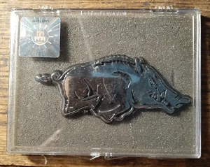 University Of Arkansas Razorbacks Chrome Emblem For Car Or Truck NEW - Picture 1 of 3