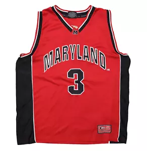 Colosseum Maryland Terrapins Terps Basketball Trikot Herren XL rot #3 genäht Vintage - Bild 1 von 16