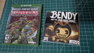 Teenage Mutant Ninja Turtles: Mutants in Manhattan XBOX CIB + Bonus Game Bendy - Picture 1 of 7