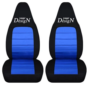 Fundas de asiento de coche semi personalizadas para Mazda Miata 2001-2005 negro/azul tu diseño - Imagen 1 de 1