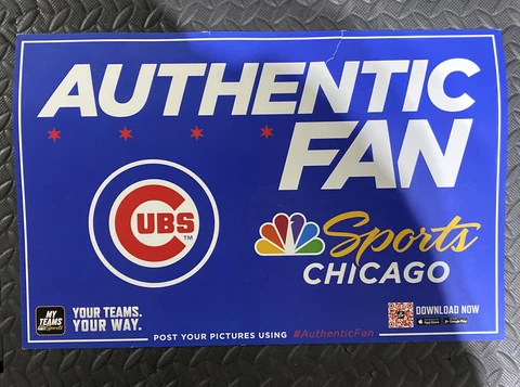Kris Bryant Chicago Cubs Walk Off Home Run 2019 AUTHENTIC FAN 11x17 Poster Cover