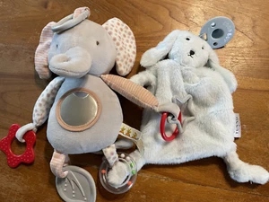 Baby Bella Tunno Puppy and Bunnies by the Bay ELephant Lovie - Picture 1 of 13