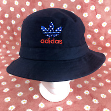 Adidas Bucket Hat American Flag One Size  Trifoil Embroidered Red White & Blue