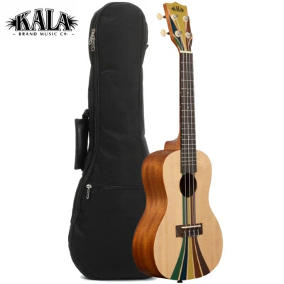 Kala Surf Series Riptide Retro Inspired Concert Mahogany Ukulele with Gig Bag - Image 1 of 2