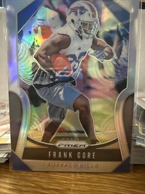 Frank Gore 2019 Panini Prizm Silver Prizm Football Card Bills 8 - Image 1 of 2