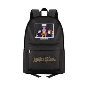 Anime Jujutsu Kaisen Zipper Backpack School bag Laptop Shoulders Bags Knapsack - Picture 1 of 15