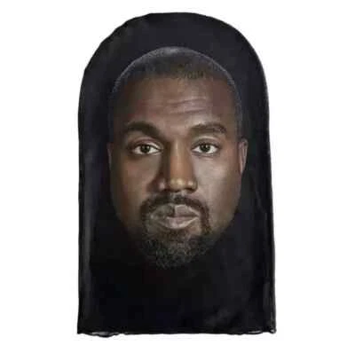 ONE SIZE 3D Kanye West Printed Full Face Mask celebrity rapper singer Unisex - Image 1 of 2