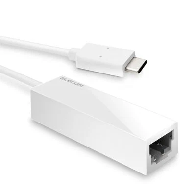 Elecom wired LAN adapter USB Type C Gigabit white EDC-GUC3-W - Image 1 of 4