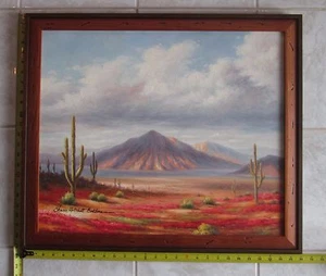 Bergmajestät, gerahmtes Original Öl auf Leinwand Kunstwerk, Shari Hatchett Bohlmann - Bild 1 von 10