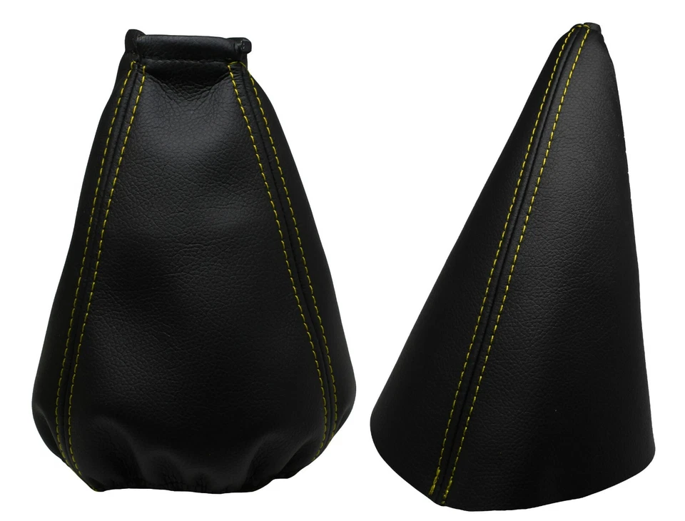 Gelb Faden Echtleder Schaltsack und Handbremsmanschett Für DAEWOO LANOS (97-04) - Изображение 1 из 1