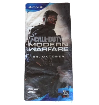 Call of Duty Modern Warfare COD  Playstation 4 Game Promo Banner Poster 119x56cm - Bild 1 von 3