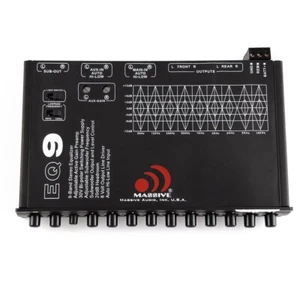 Massive Audio EQ9 | 9 Band Car Audio Graphic Equalizer w/ 8V Line Driver - Picture 1 of 3