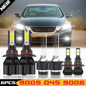 For Lexus GS350 2007-2011 6x HID Headlight Kit High Low Beam LED Fog Light Bulbs - Bild 1 von 21