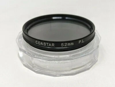 Coastar Japan 52mm PL Polarizer Screw In Camera Lens Filter J21 - Image 1 of 4