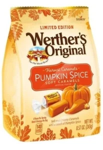 1 x 8.57 oz Werther's Originals, Harvest Caramels Pumpkin Spice Soft Candy - Picture 1 of 1