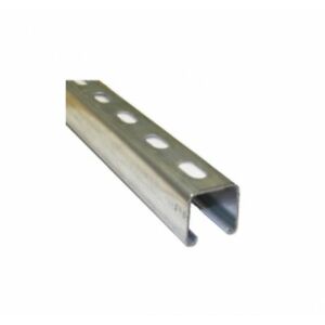 Stainless Steel Channel Slotted (P1000T) / Plain (P1000) 41X41 mm 1 meter length