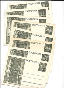 GERMANY- 8 ( SAME) SEMI-POSTAL CARDS- DEALER? MUNICH DOOR SCENE - Picture 1 of 1