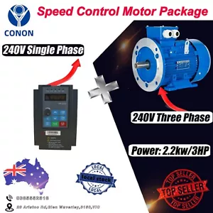 Single-phase speed control kit 2.2kw Three phase motor B5/B35 flange mounting - Picture 1 of 7