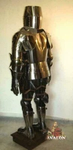 Knight Wearable Suit Of Armor Crusader Combat Ganzkörperrüstung mit Schwert... - Bild 1 von 6