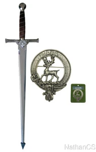 Scottish Clan Scott Crest Claymore Sword  - Picture 1 of 2
