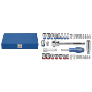 KT PRO A5001CR01 SOCKET WRENCH 40 PIECE SET SAE & METRIC BRAND NEW!!! - Picture 1 of 1
