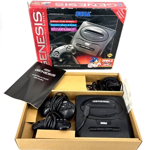 SEGA Genesis 16-Bit Video Mk-1631 2 Controladores Caja Original 6 Botones MK-1653 - Imagen 1 de 16
