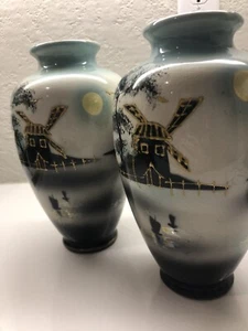 Empire Works EPCo Stoke-on-Trent England Vases Vintage Hand Painted Decor - Picture 1 of 9