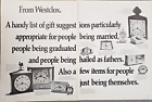 1969 horloges Westclox cadeaux pratiques pour les diplômés mariés annonce imprimée 2 pages