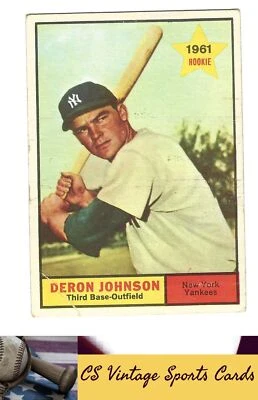 1961 Topps #68 Deron Johnson - Image 1 of 2