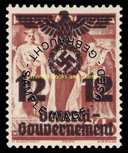 EBS Generalgouvernement 1940 - Swastika Overprint - Michel 33 - Used
