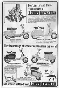 Heim Wandkunstdruck - Vintage Werbeplakat - LAMBRETTA - A4,A3,A2,A1 - Bild 1 von 1