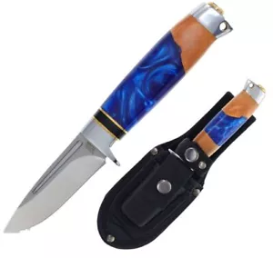 RR2239 Rough Ryder Puukko Resin/Wood Handle 440 Blade Nylon Sheath - Bild 1 von 9