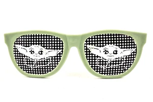 Baby Yoda Pinhole Sunglasses Kids Green Star Wars Disney The Mandalorian Grogu - Picture 1 of 6