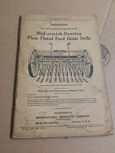 Taladros de alimentación acanalados lisos International Harvester McCormick Deering  - Imagen 1 de 1