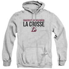 UW–La Crosse 成人套衫连帽衫堆叠,运动希瑟,S-3XL