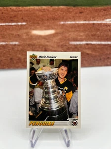 1991-92 Upper Deck - Mario Lemieux & the Stanley Cup #156 - Pittsburgh Penguins - Picture 1 of 2