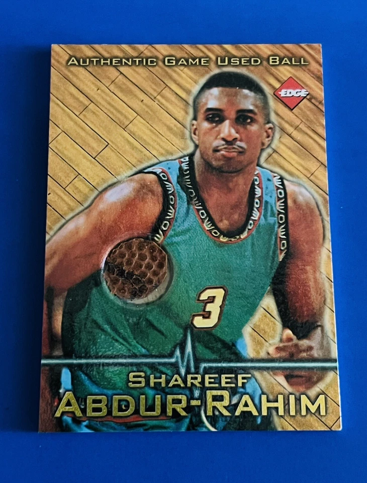 Tarjeta de pelota usada #3 1997-98 Collector’s Edge Shareef Abdur-Rahim Grizzlies juego Foto 1 de 2