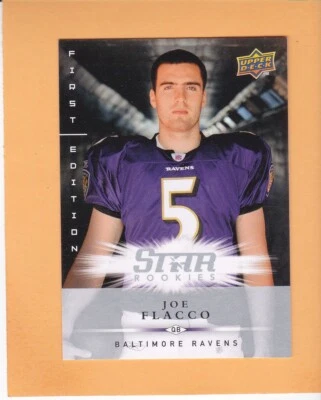 JOE FLACCO 2008 UPPER DECK FIRST EDITION FOOTBALL ROOKIE #170 BALTIMORE RAVENS - Image 1 of 2