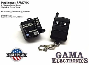 RF Remote Control System - Single Pole, Double Throw Control - RFR12V1C - Picture 1 of 3
