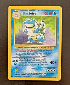 Pokemon Card Blastoise Holo 2/102 Set Base ENG inglese played PL vintage - Foto 1 di 3