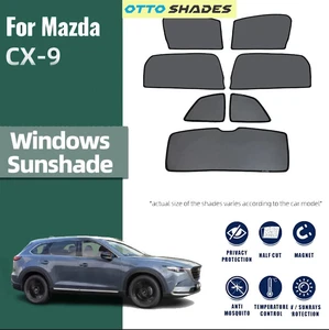 Sun Shade Magnetic Car Sun Blind Mesh Rear Port Window for Mazda CX-9 2017-25 - Picture 1 of 20