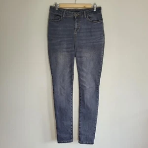 Pantalones de mezclilla para mujer Weird Fish negros carbón usar el fin de semana talla 12L W32 L32 - Imagen 1 de 15