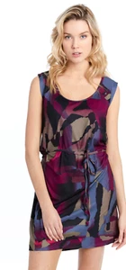 Lole Samuele Shirt Dress Scoop Neck Sleeveless Purple Print Womens Size Medium - Bild 1 von 5