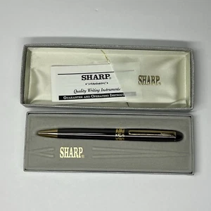 VTG Sharp International Ballpoint Pen Brown Gold Accent Original Box NO INK - Picture 1 of 7