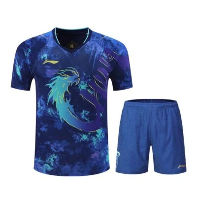 2024  New Li-Ning men's Tops Table tennis set T-shirts+shorts - Image 1 of 4